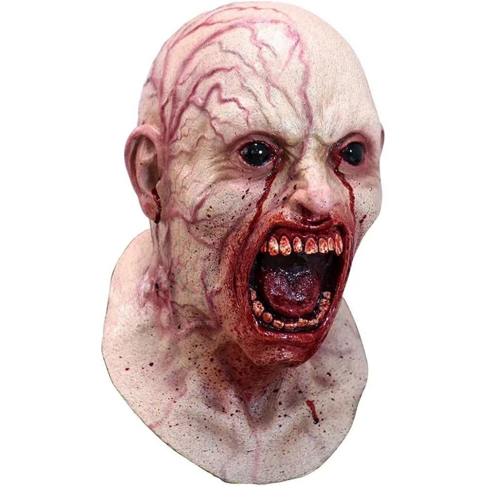 Zombie Mask Creepy Halloween Props Scary Realistic Face Mask Adult Party Cosplay Costume Props Horror - product image 1
