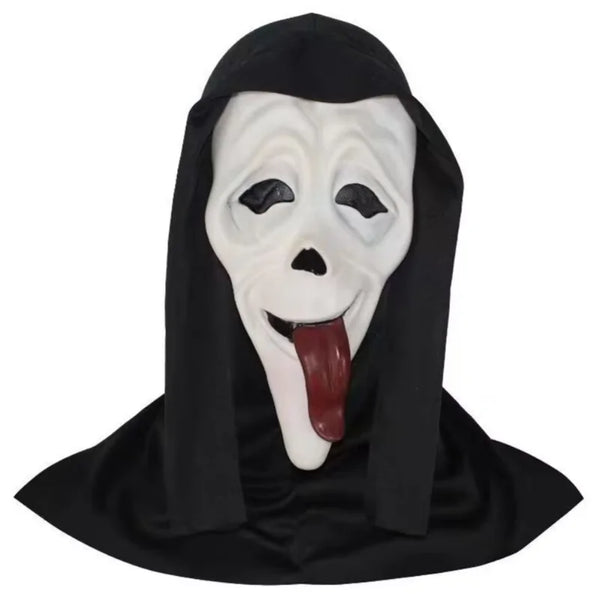 Screaming Skeleton Horror Mask – Latex Halloween Costume