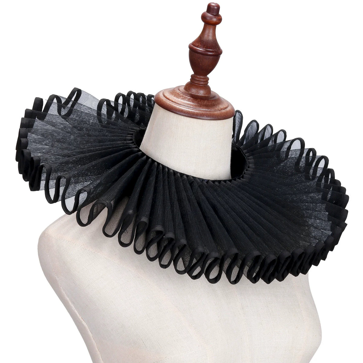 Clown Costume Collar Vintage Victorian Renaissance Neck Ruffle Choker - product image 6