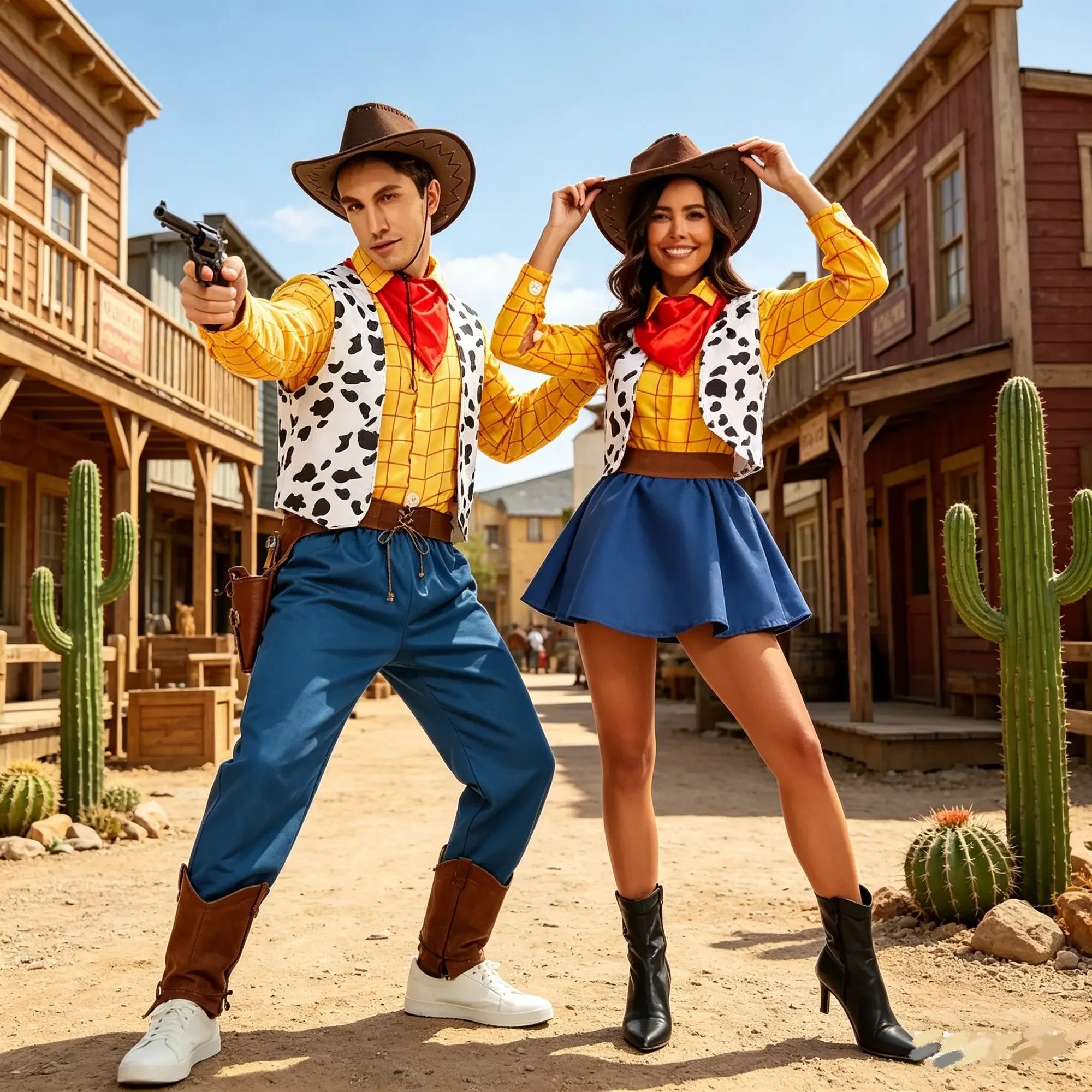Halloween Woody Costume Family Matching Outfits Couple Costume Woody Sheriff Sheriff - XL / Girls