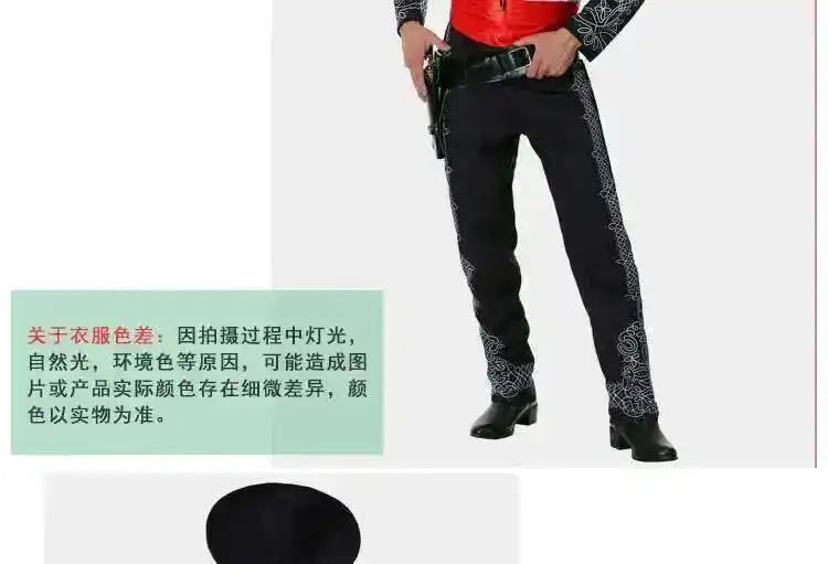 Men's American Western Heroic Character Mexican Ethnic Costume - alternate view 6