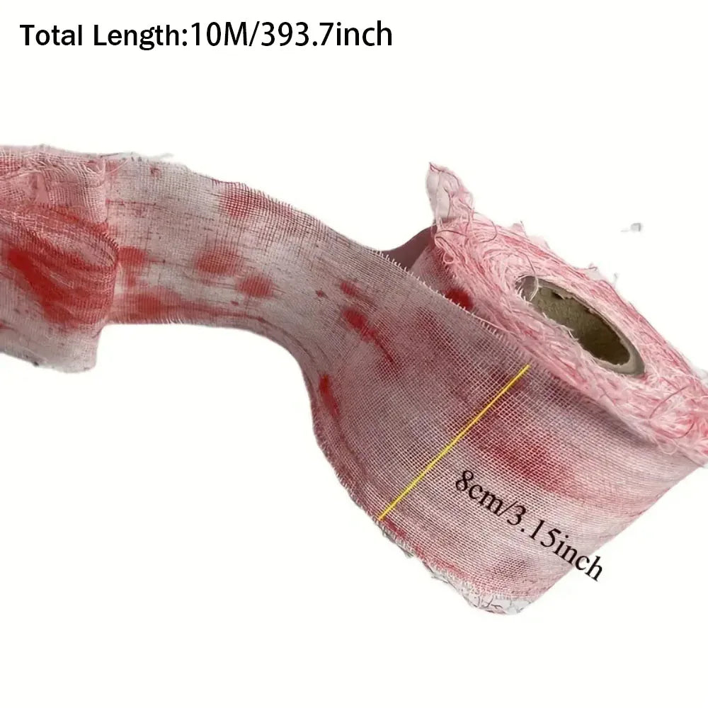 10 m Artificial Blood Bandage Halloween Decoration