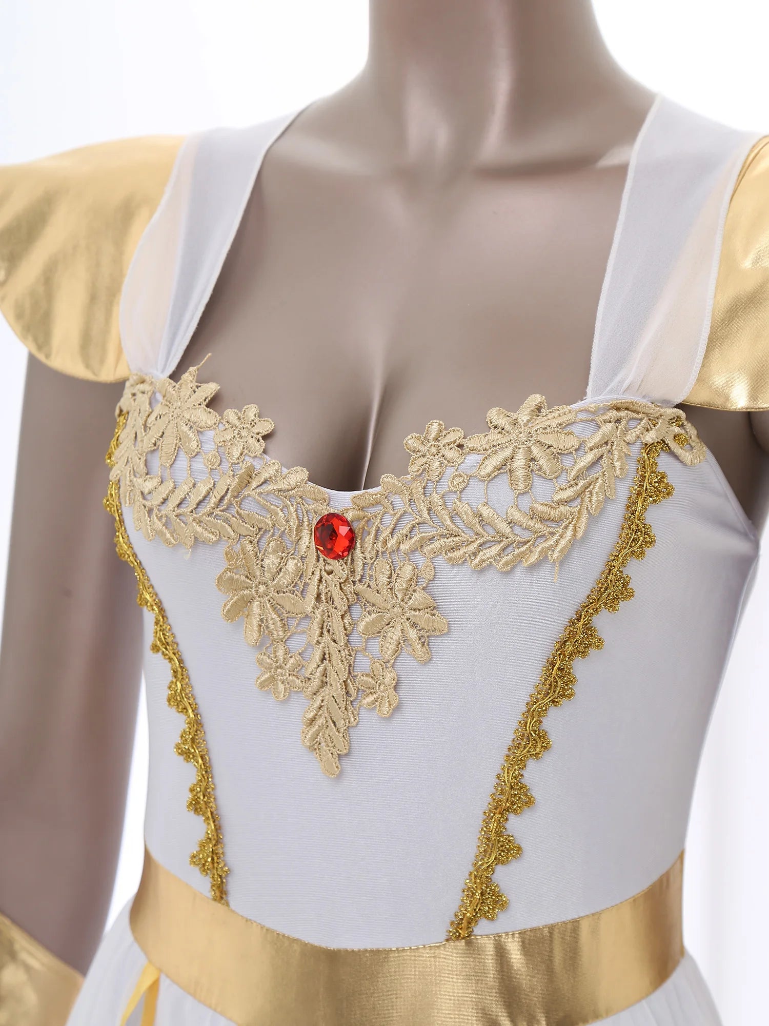 Women's Roman Ancient Greek Leaves Garland Headwear Caped Petal Costume - alternate view 4