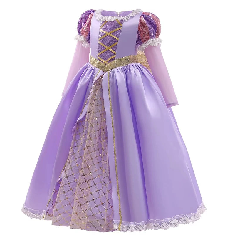 Princess Halloween Costume for Kids – Purple Sequin