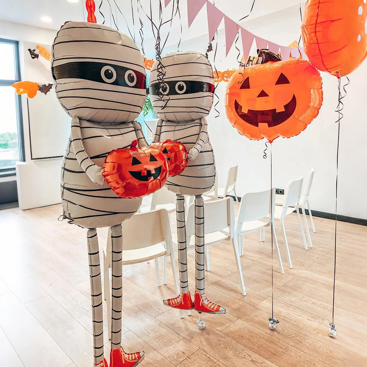 Halloween Pumpkin Mummy Aluminum Foil Balloon Shaped Balloon Halloween