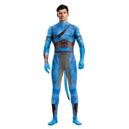 Avatar Costume Women and Men Couple Family Girl Bobysuit Jumpsuit Alien ClothingThe Way of - men / M 170(160-170cm)