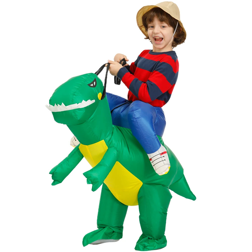 Child Kids Mascot Dinosaur Inflatable Costumes Unicorn Rooster Anime Dress Suits