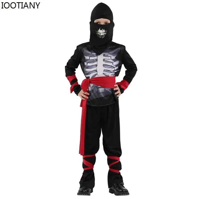Boys Skeleton Zombie Cosplay Costume Halloween Magic Show Costumes CarnivalParty