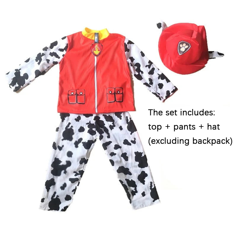Rescue Pup Patrol-Inspired Kids Costume Children Tops Pants Patrol Uniform Costume