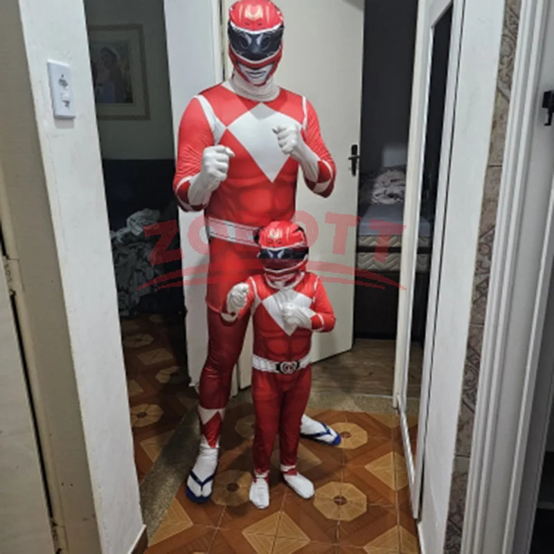 Adult Morpher Superhero Samurai Sentai Shinkenger Rangers Cosplay Fantasia Halloween Costume Mask Superhero - product image 3