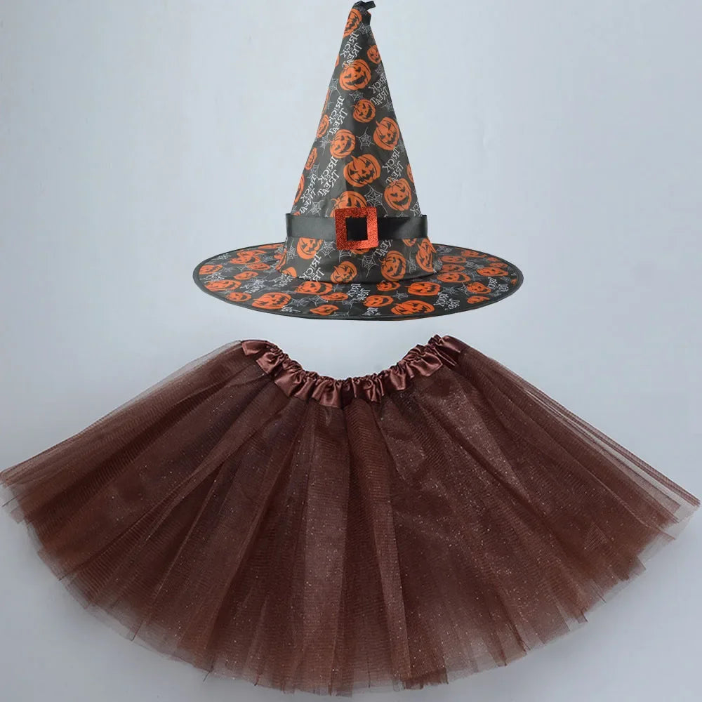 Witch Costumes for Children Kids Wizard Hat Costume Girls - product image 4