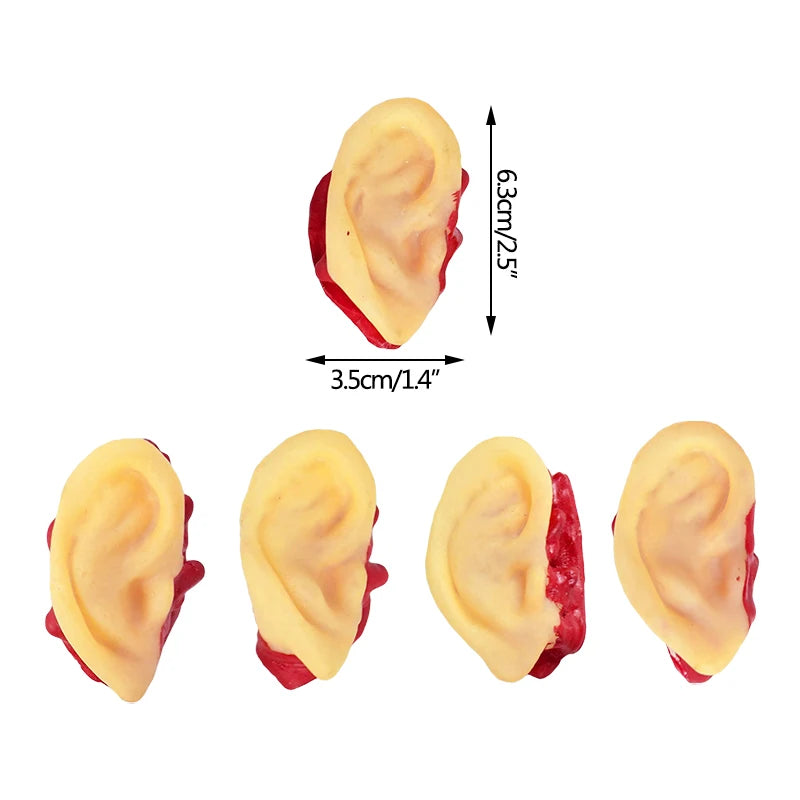5pcs Halloween Horror Prop Simulation Human Organ Bloody Ear Fingers Eyeballs - product image 12