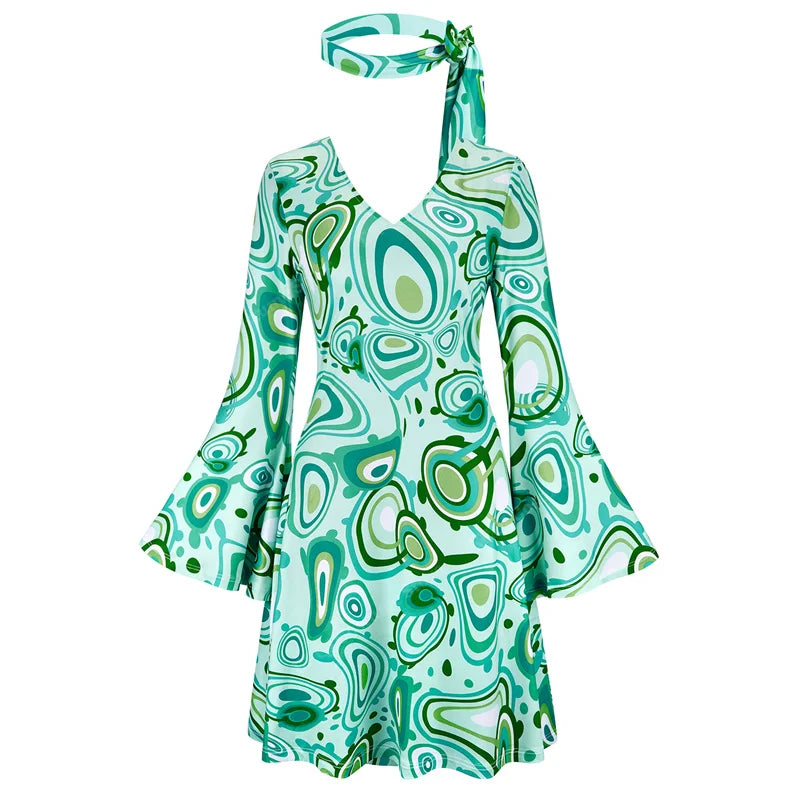 70s Costume Disco Dresses for Women Halloween Costume Sexy Hippie Costume Disco Dress with Disco Headband 70s - product image 18