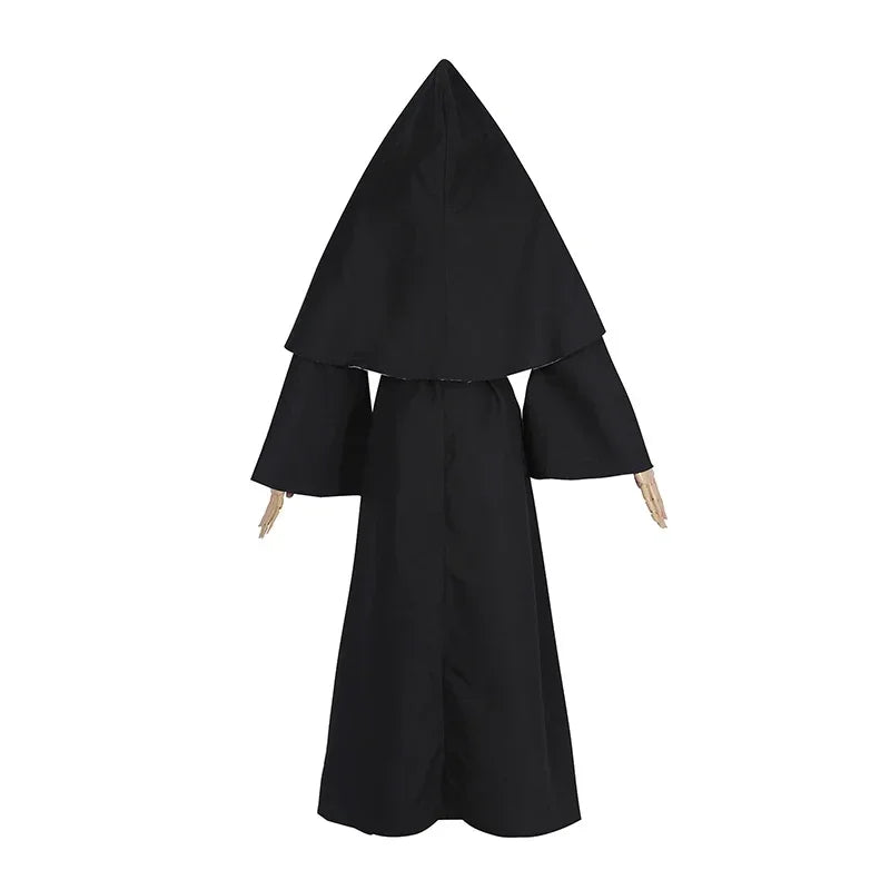 ROLECOS the Nun Costume Horror Films Costume Cross Ghost Halloween Costume the Conjuring - NUN / XXXL