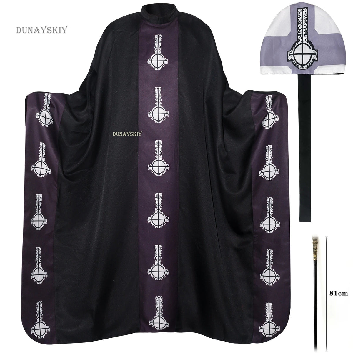 Medieval Halloween Costume for Adults - Black Cape