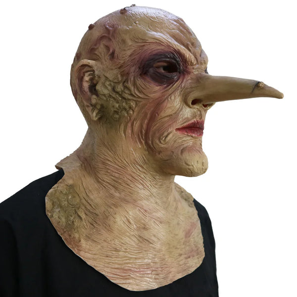 Witch Mask, Halloween Party Prop The Grand High Witch Nose Ghoul Scary Latex Demon Long Pointed Nose Monster - product image 1