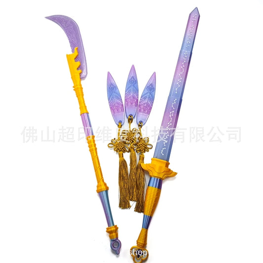 3PCS Hunters Knife For Mira Cartoon Cosplay Swords Props For Rumi Enhanced Version Carnival Cosplay Costume - product image 1