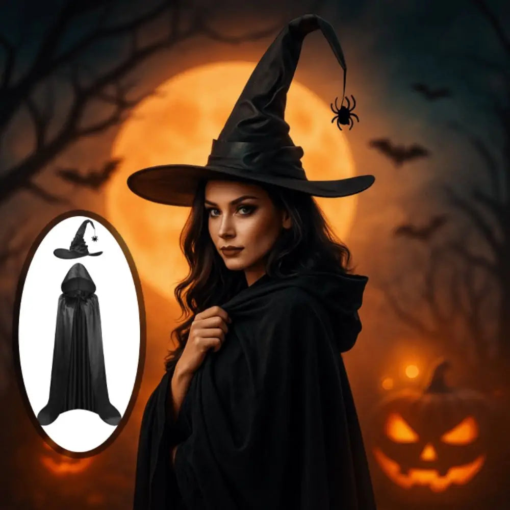 Creative Bat Hat Halloween Cloak Party Props Costume Halloween Cosplay Hooded Cape Funny Grim Reaper Cloak - product image 3