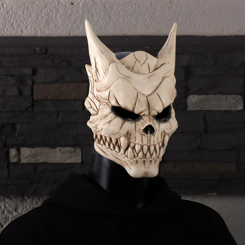 Japan Kaiju No 8 Kafka Hibino Mask Demon Skull Adult Latex Helmet Costume Halloween Props - View 3