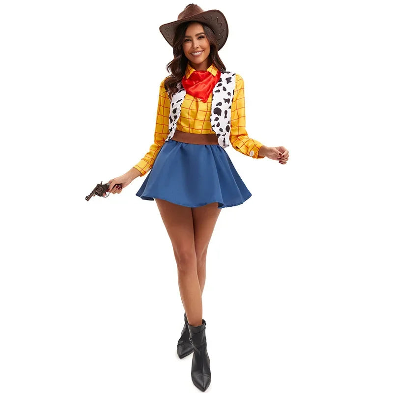2026New Halloween Woody Costume Family Matching Outfits Couple Costume Woody Sheriff - M / Men
