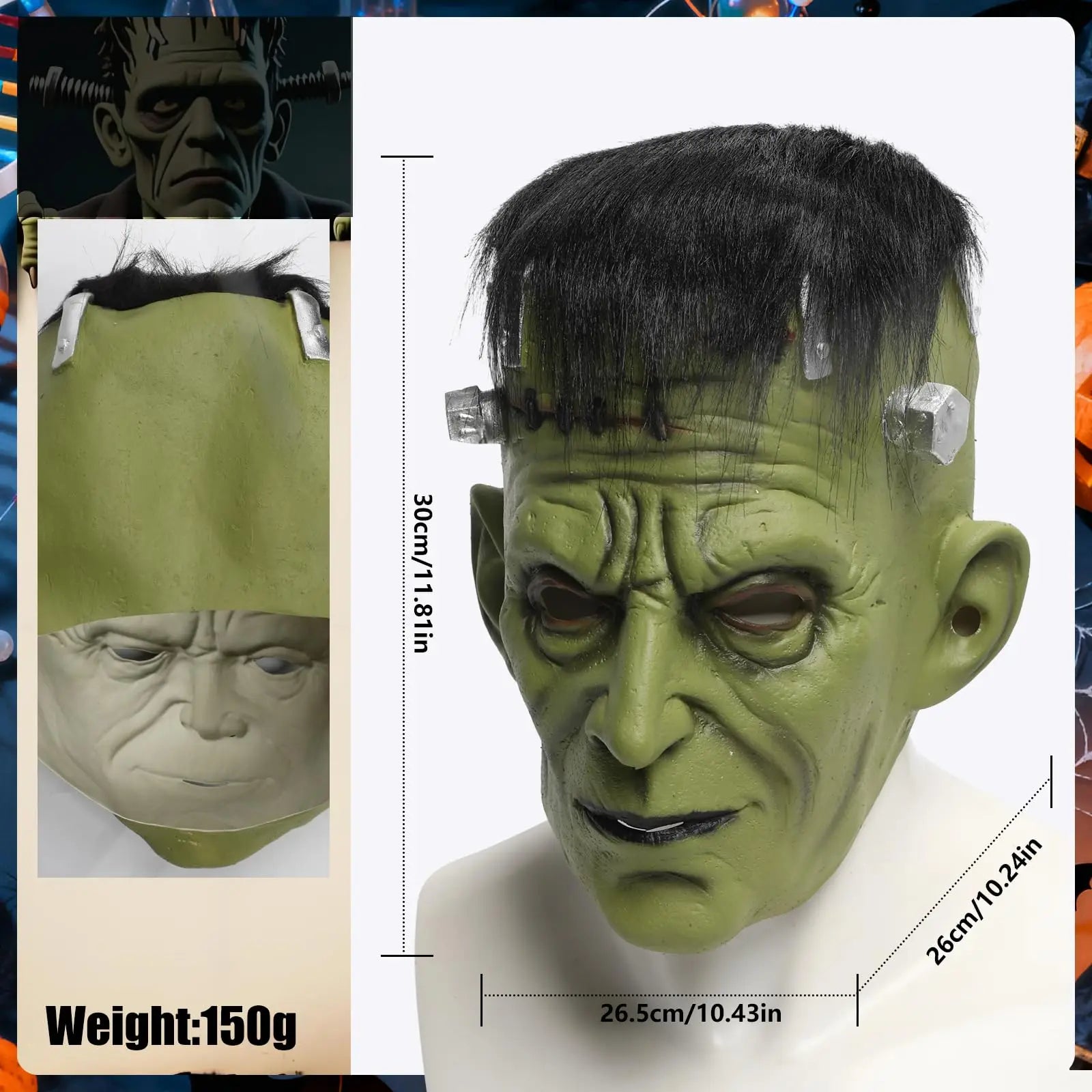 Adults Classic Monster Mask Monster Horror Latex Full Head Masks Costume Men WomenHalloween