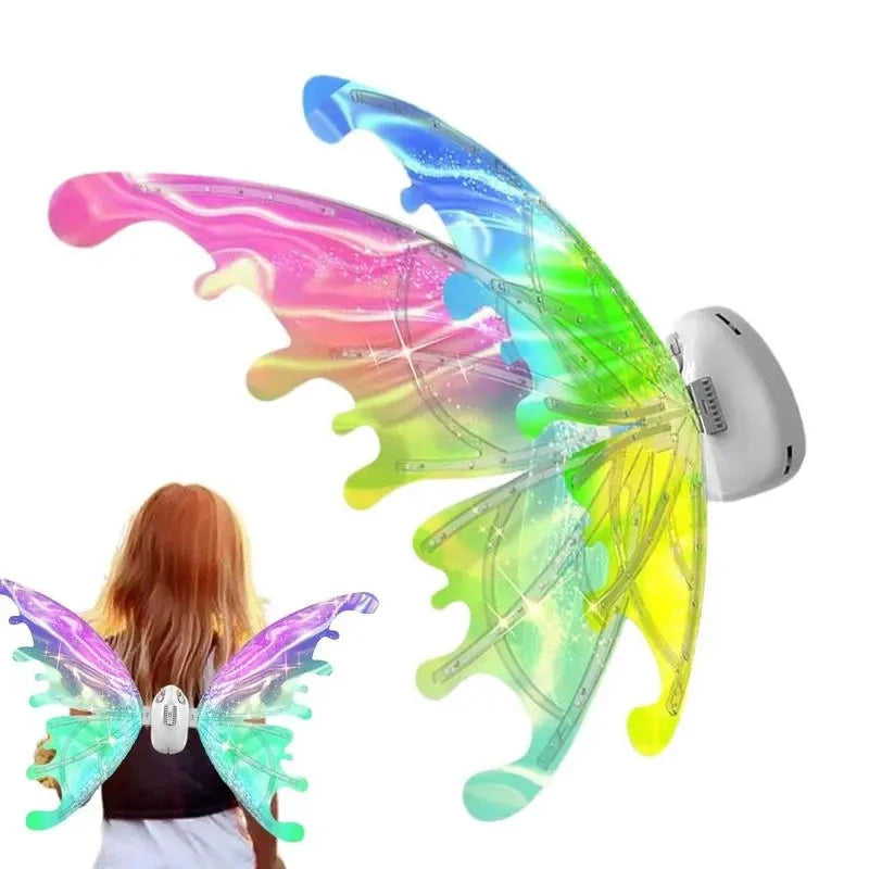 Halloween Children Electric Butterfly Wings Elf Wings Costume Magic Led bats - product image 6