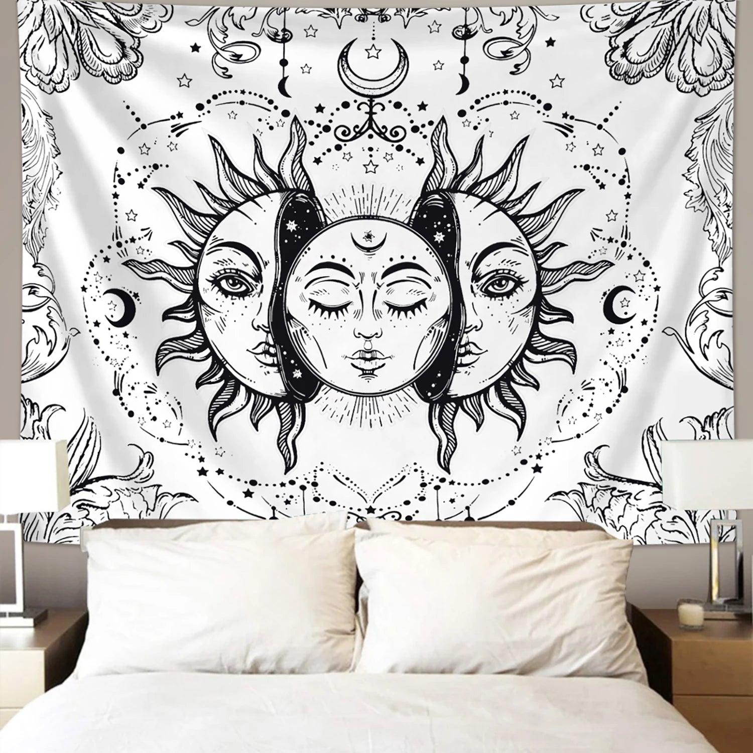 Sun & Moon Celestial Tarot Tapestry