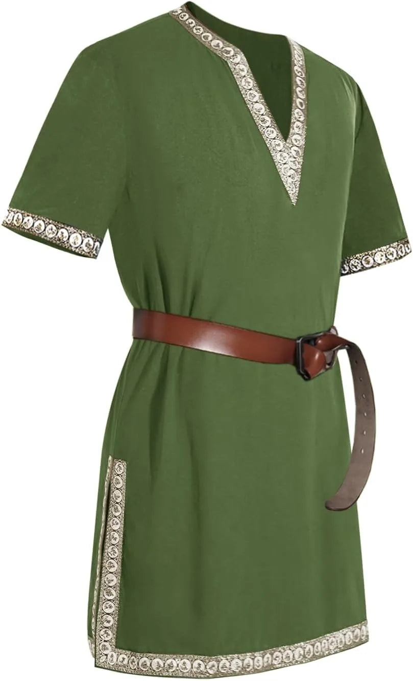 Men's Medieval Knight Tunic Renaissance Mercenary Scottish Warrior LARP Costume - alternate view 10
