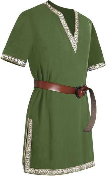 Men's Medieval Knight Tunic Renaissance Mercenary Scottish Warrior LARP Costume - alternate view 10