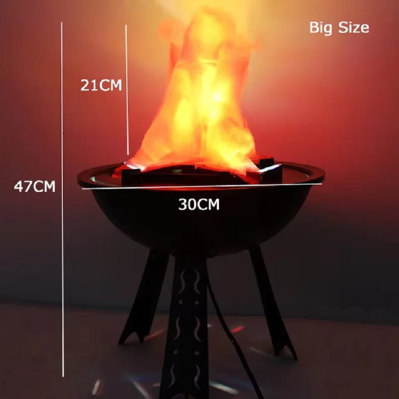 Halloween Fake Flame Decoration Simulation Brazier LED Flame Light Fake Fire Burning Props Haunted House Bar - product image 7