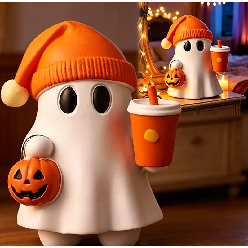 Cute Halloween Ghost Miniature Spooky Desktop Ornament House Decor Creepy - product image 6