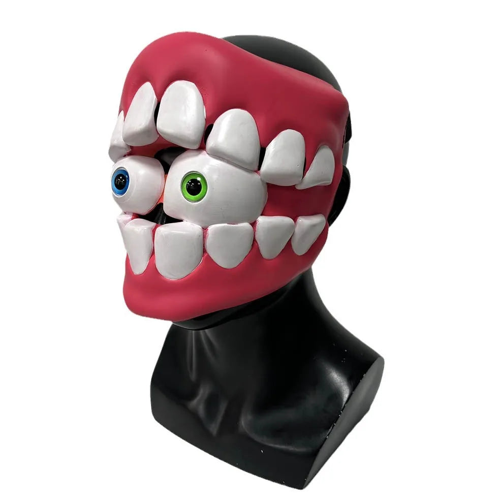 Denture Mask, Latex Denture Costume Mask for Halloween Parties and Cosplay Funny Party