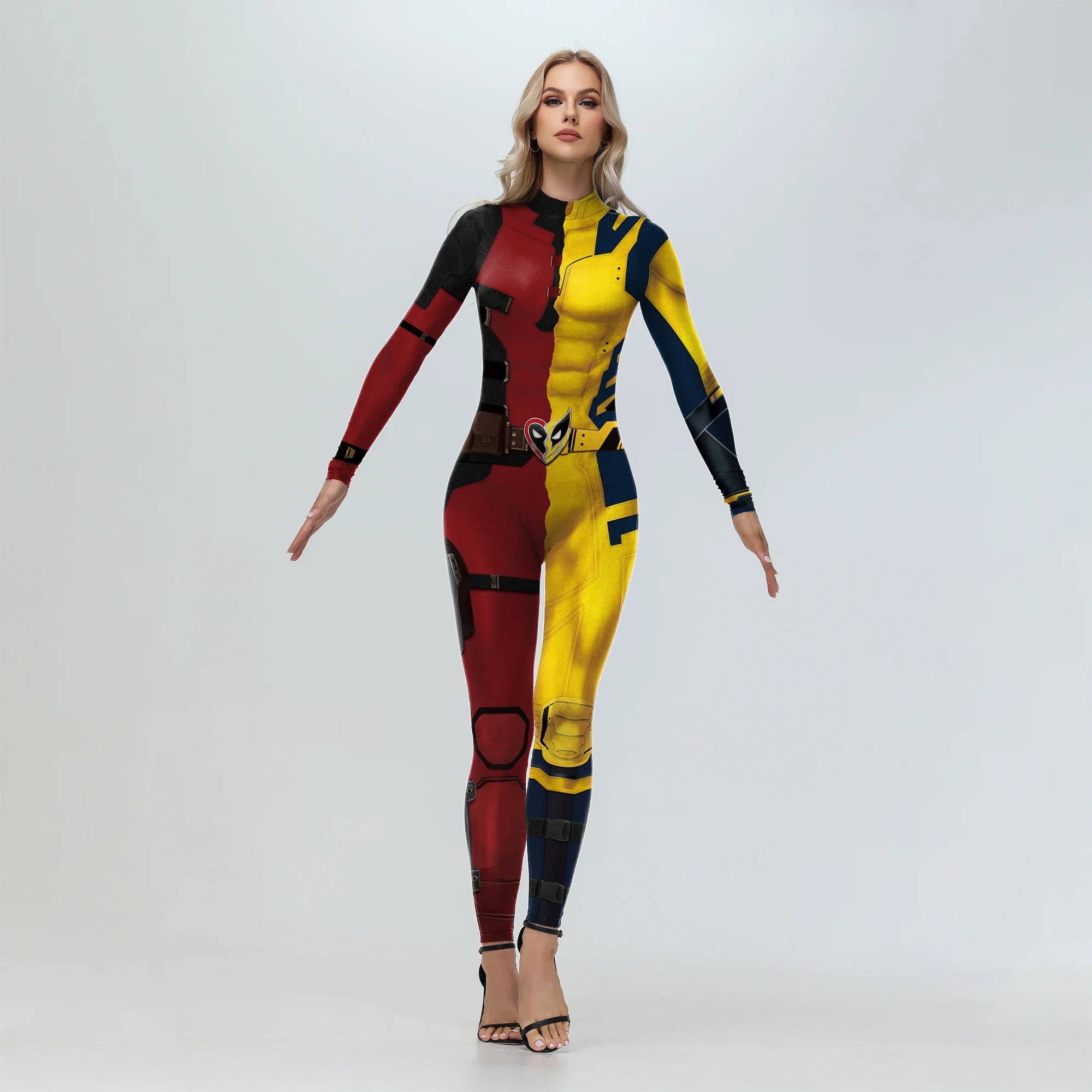 Red & Yellow Superhero Jumpsuit - Adult Halloween Costume - product image 10