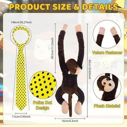 Accessories Curiosity Monkey Character Decoration Yellow Mr Hat Prop - alternate view 2