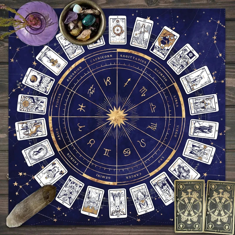 Zodiac Tarot Reading & Altar Cloth