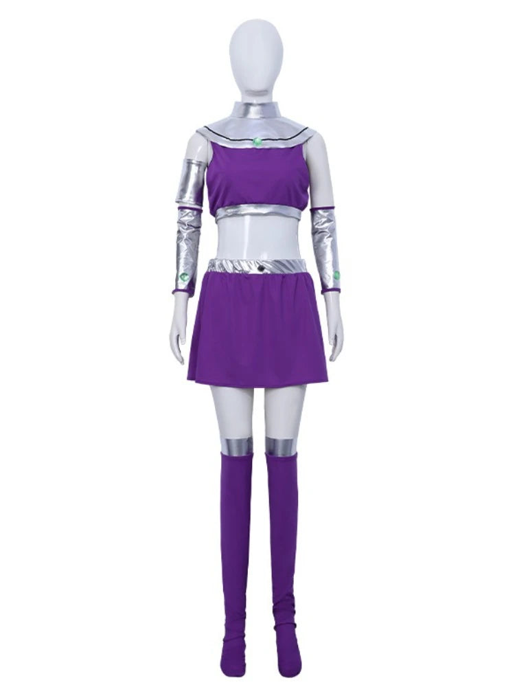Women's Purple Superhero-Inspired Halloween Costume