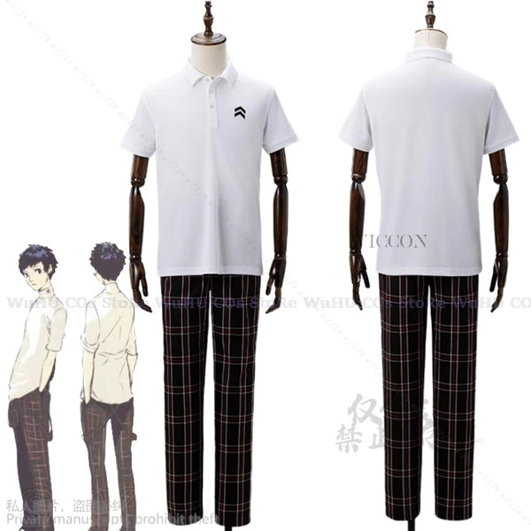 Anime Personaaa 5 Cos Shujin Gakuen Costume Akira Kurusu Men P5 Costume DK School Uniform - only tops / XXL
