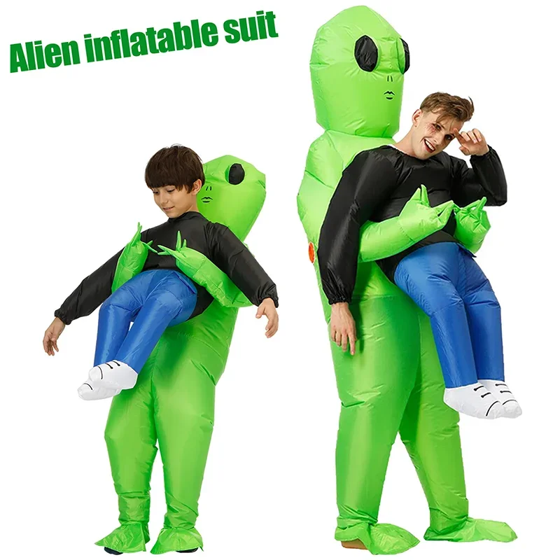 Halloween Alien Inflatable Suit Alien Costume for Kids Monster Inflatable Costume Scary - Small size 120-150cm