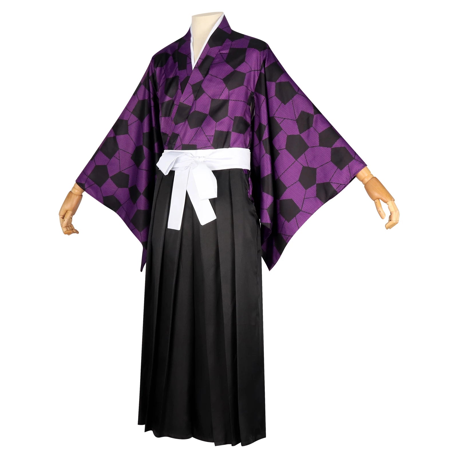 Anime Demon Killer Kokushibo Costume and Kimono Uniform Halloween - heisimouandtiezhi / XL