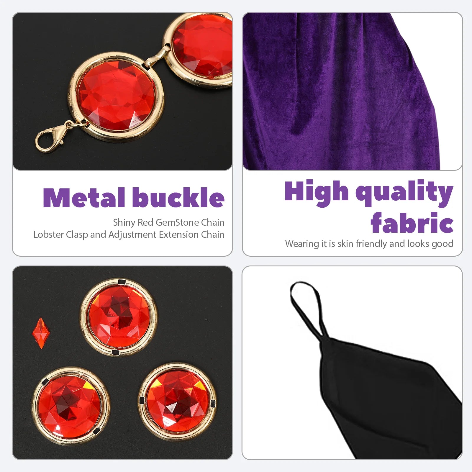 Raven-Inspired Superhero Costume for Girls | Purple Cloak & Accessories