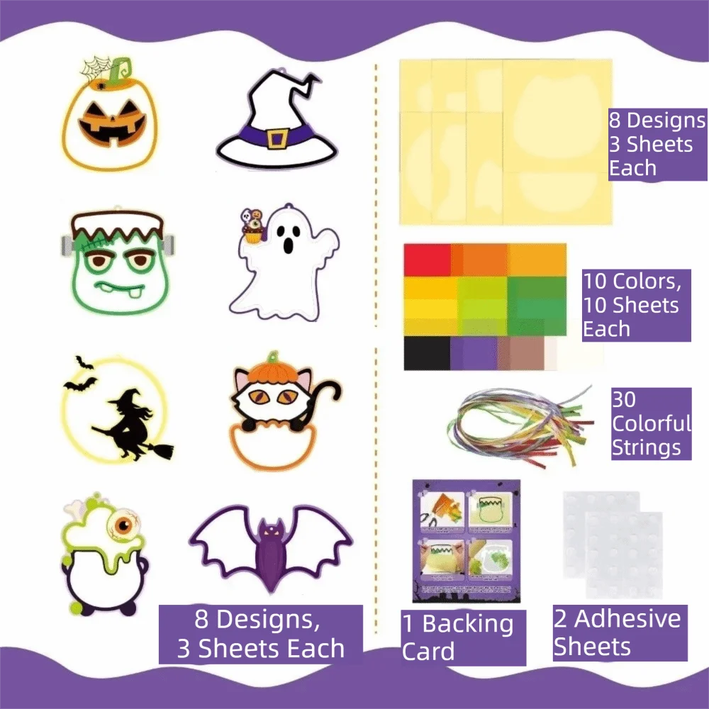 Cartoon Courtyard Halloween Decoration Paper Craft Cute Spooky Handmade Paper - product image 6