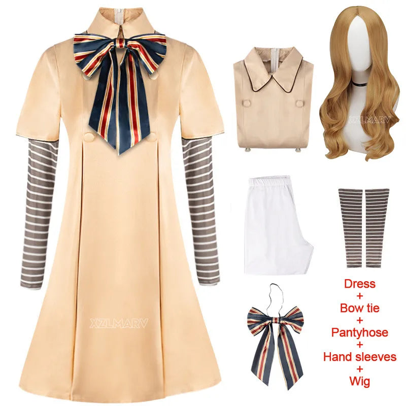 M3GAN-Inspired AI Doll Costume | Girls & Women Halloween Dress