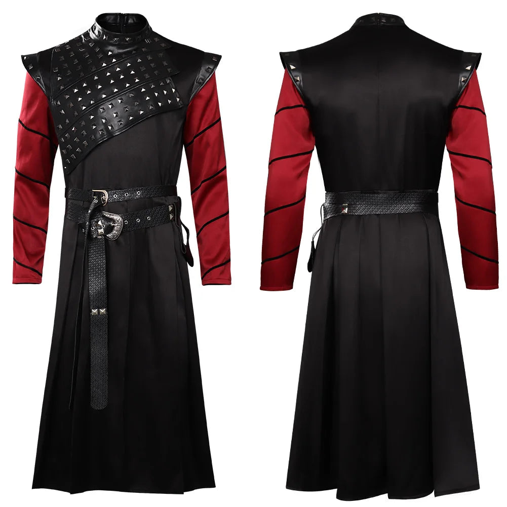 Disguise Prince Daemon Costume Robe Belt Suits TV Dragon Family Costume Men Halloween Up - Style F / XS