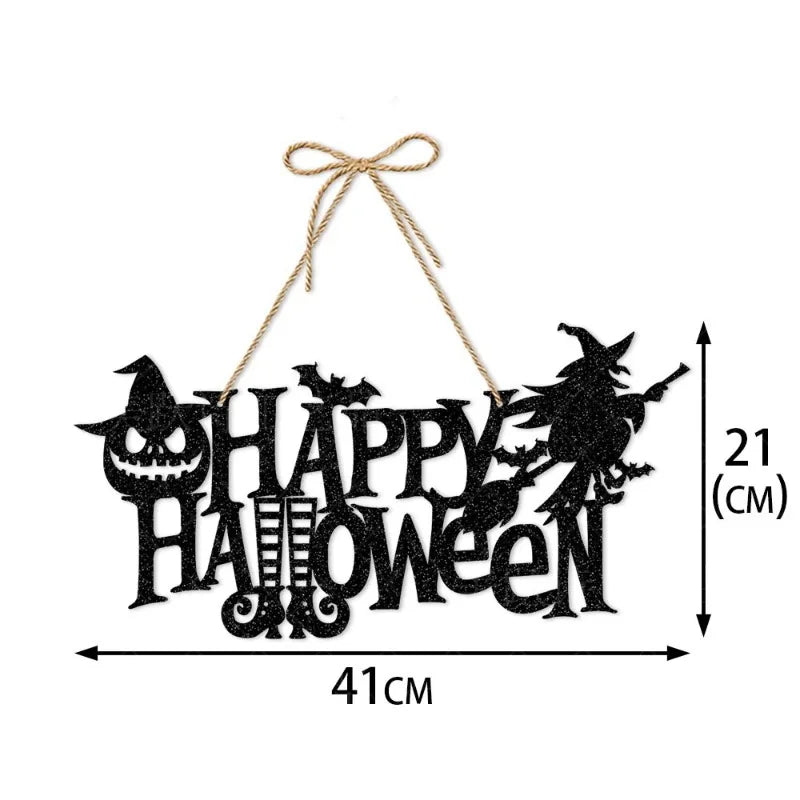 Halloween Party Door Decorations Horror Pumpkin Ghost Bat Hanging - product image 7