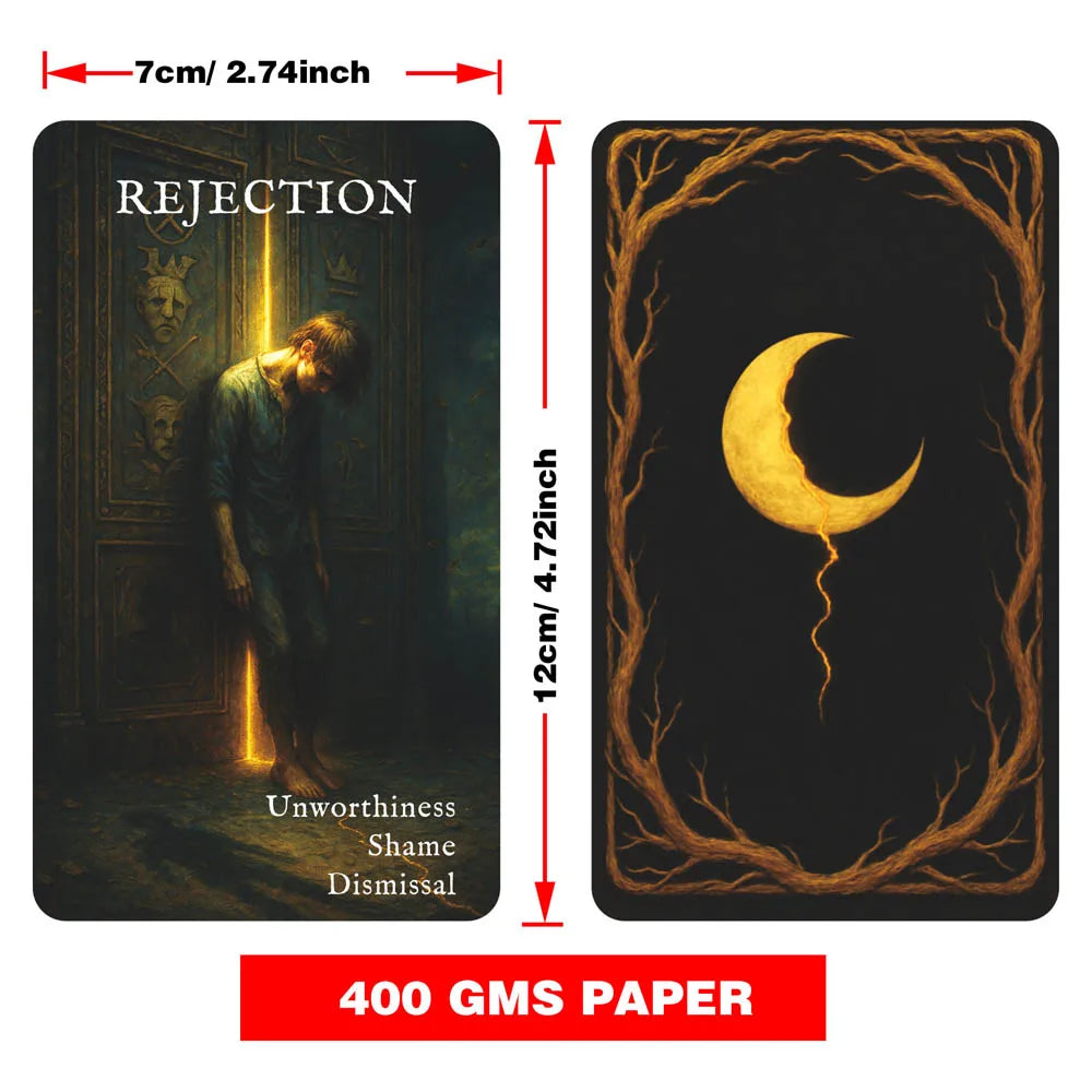 Reflective Moon Shadow Work Oracle Deck – 54 Cards