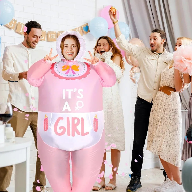 Pink & Blue Baby Inflatable Family Halloween Costume - product image 2