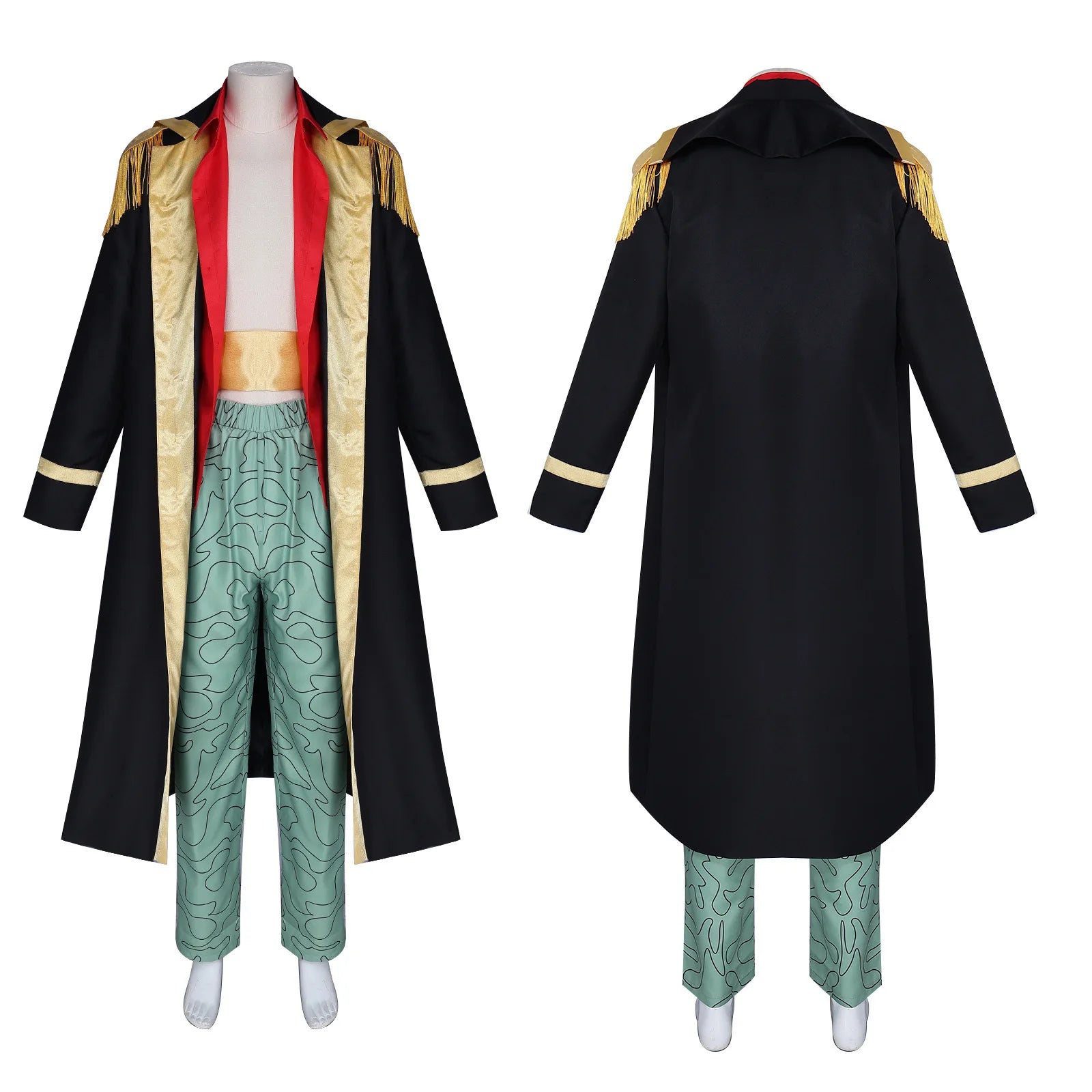Anime Marshall D Teach Costume Hat Anime Blackbeard Costume Uniform Trench Hat Suit - Costume hat / L