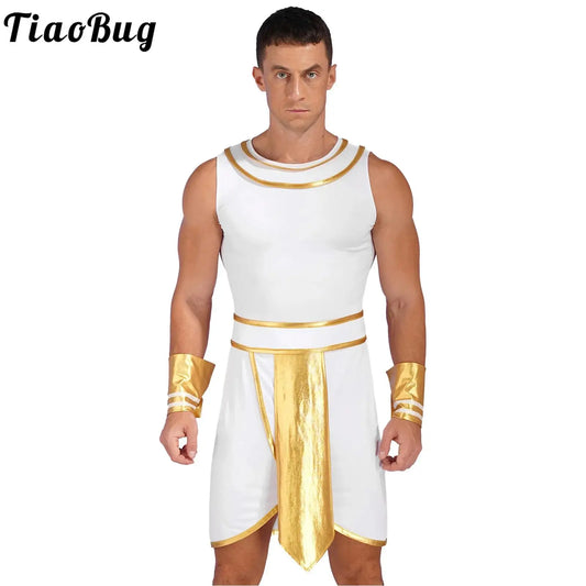 Men's Egyptian Pharaoh Robe Cuffs Costume