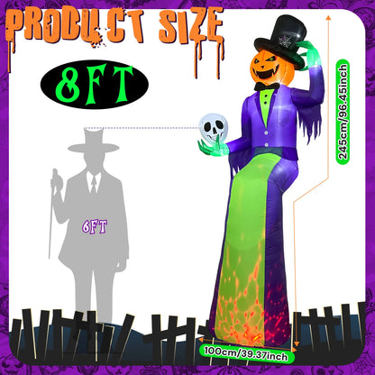10 Ft Pumpkin Halloween Inflatable - product image 2