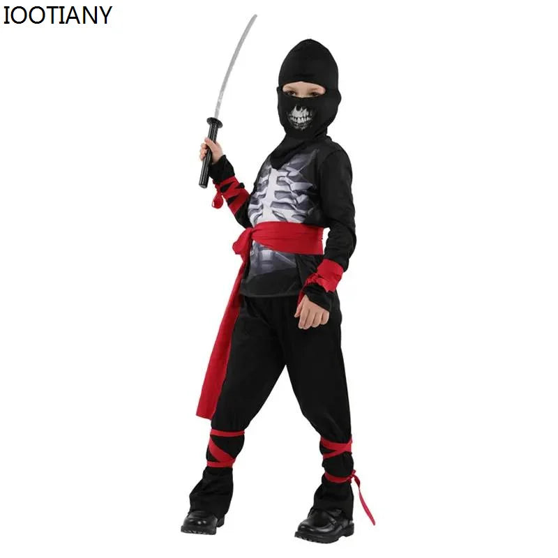 Boys Skeleton Zombie Cosplay Costume Halloween Magic Show Costumes CarnivalParty